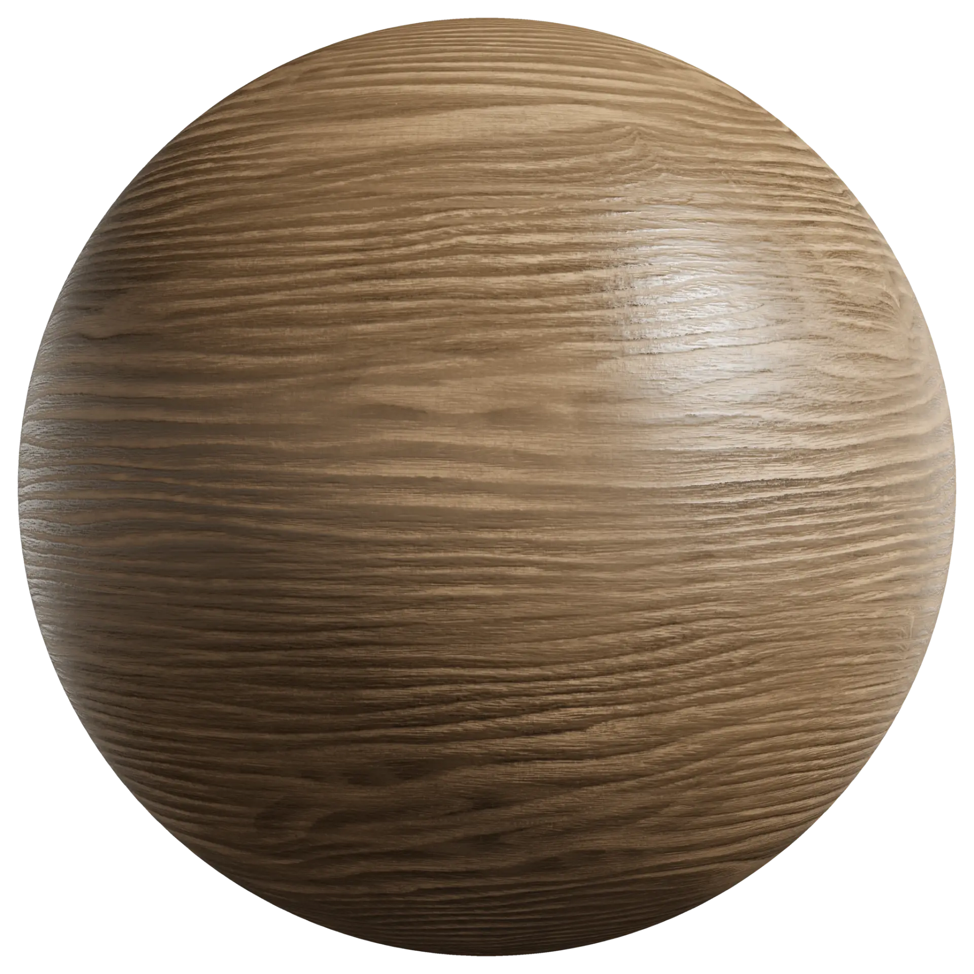Natural wood material sphere